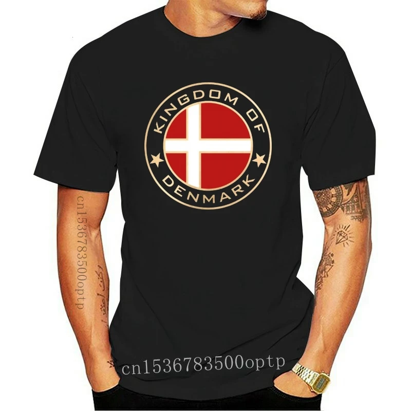 New 100% Cotton Classic Tee Shirt Unisex More Size And Colors T-Shirt Kingdom Of Denmark Danmark Copenhagen men |