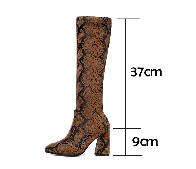 CDPUNDARI High heels over the knee boots women thigh high boots Ladies Winter shoes woman