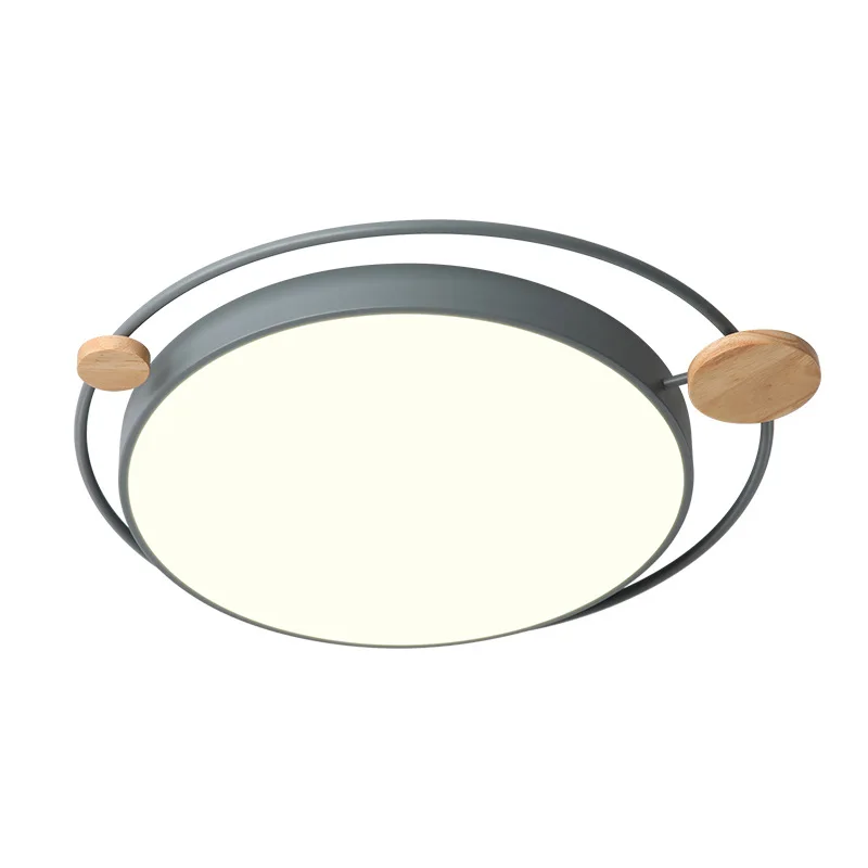 

Nordic Modern Individuality Creative Roundness Planet Led Ceiling Lights High Quality Wood Log Model Houses Tatami Study Lamps