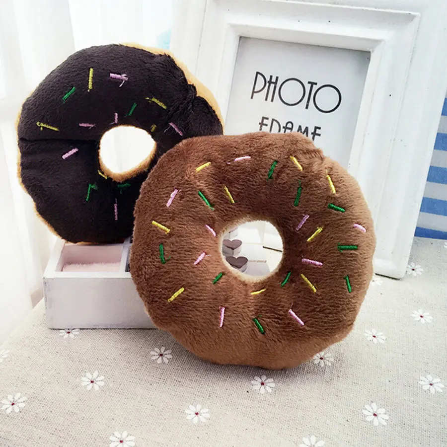 Donat Pink 14 Cm Warna Kopi Anjing Teether