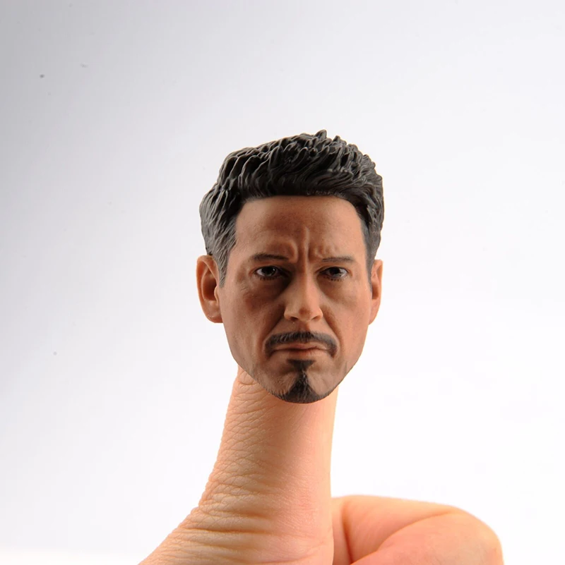 1/6 Железный человек Tony Stark голова резная молодой человек голова модель для 12 ''PH фигурка тела
