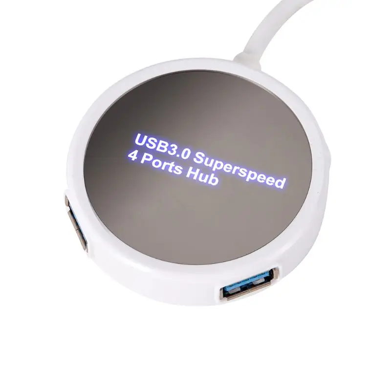 4 USB 3,0 концентратор круглый USB разветвитель адаптер для MacBook ноутбука мобильный жесткий диск PXPA