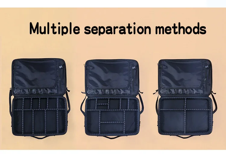New Professional Makeup Organizer Cosmetic Case Bag Large Capacity Storage Case Multilayer Suitcase
