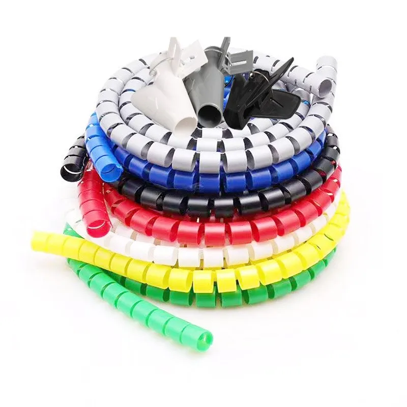 Защитная муфта для намоточной трубки 1 м проводов финишная 8-25 мм (без зажима