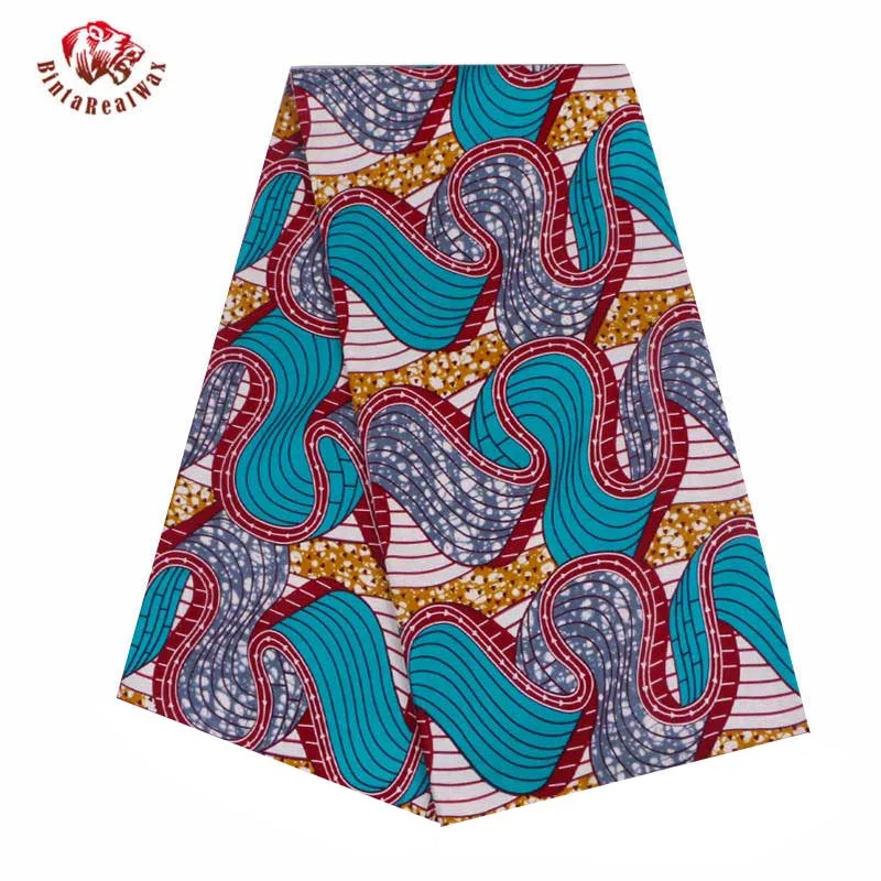 

Bintarealwax New Africa Cotton Fabric 2021 Ankara Dresses Nigerian Fashion Batik Fabrics 6 Yards/Lot Material 24FS1117