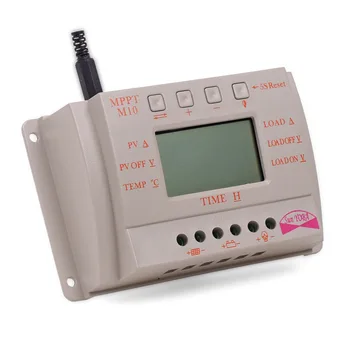 

PWM 12V 24V 10A Solar Controller M10 Power Voltage Current Display Solar Charging Controller Home Improvement