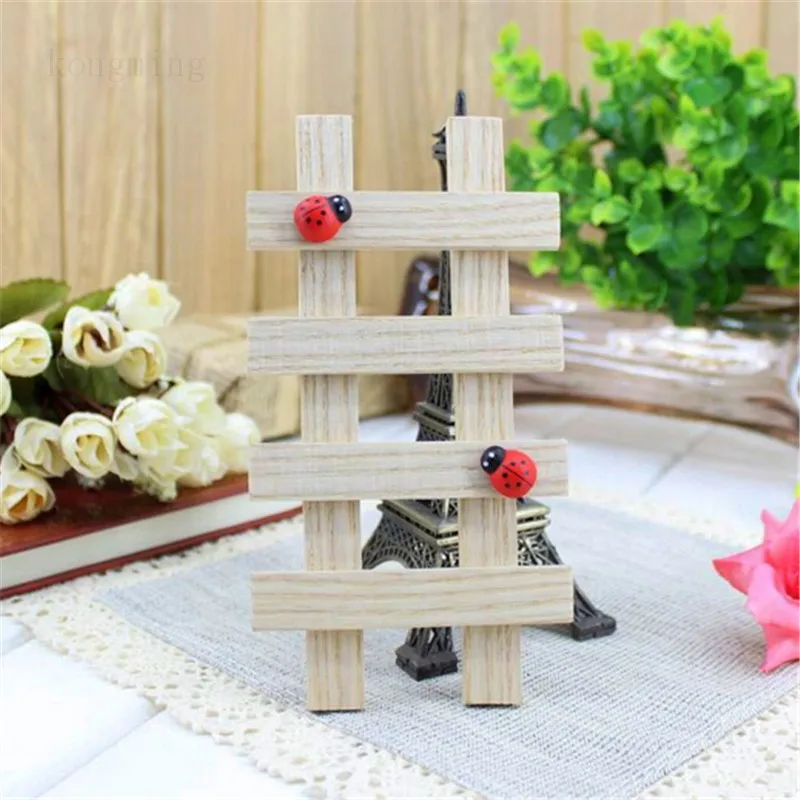 Домашний DecorationRed деревянная Божья коровка губка самоклеящиеся наклейки милый