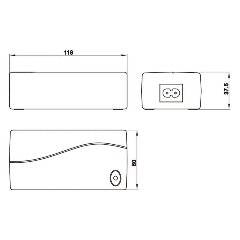 atuador linear fonte de alimentação ac dc