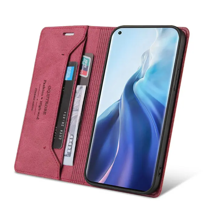 Capa de couro anti-roubo para Xiaomi, capa