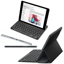Logitech холст клавиатура чехол для iPad mini 1/2/3 Фирменная новинка logitech iK0771 черный и красный цвета
