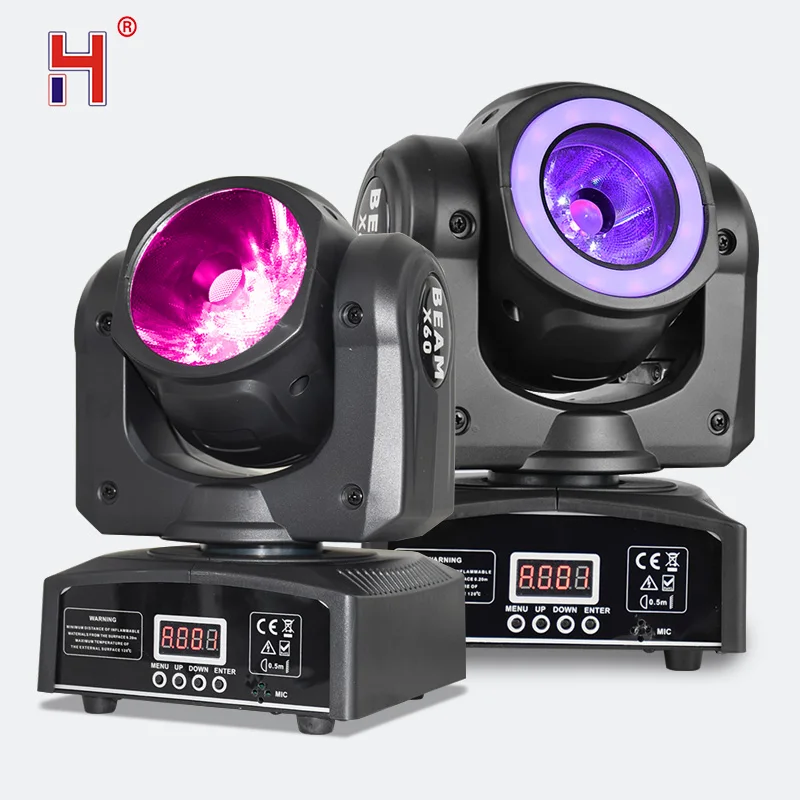 Dj светильник ing Mini движущаяся головка Led 60W Lyre Beam Dmx сценическое светодиодное