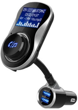 

QC 3.0 Car Charger FM Broadcast Transmitter Car MP3 Player with 1.5 inch LCD Bluetooth Handsfree Talking