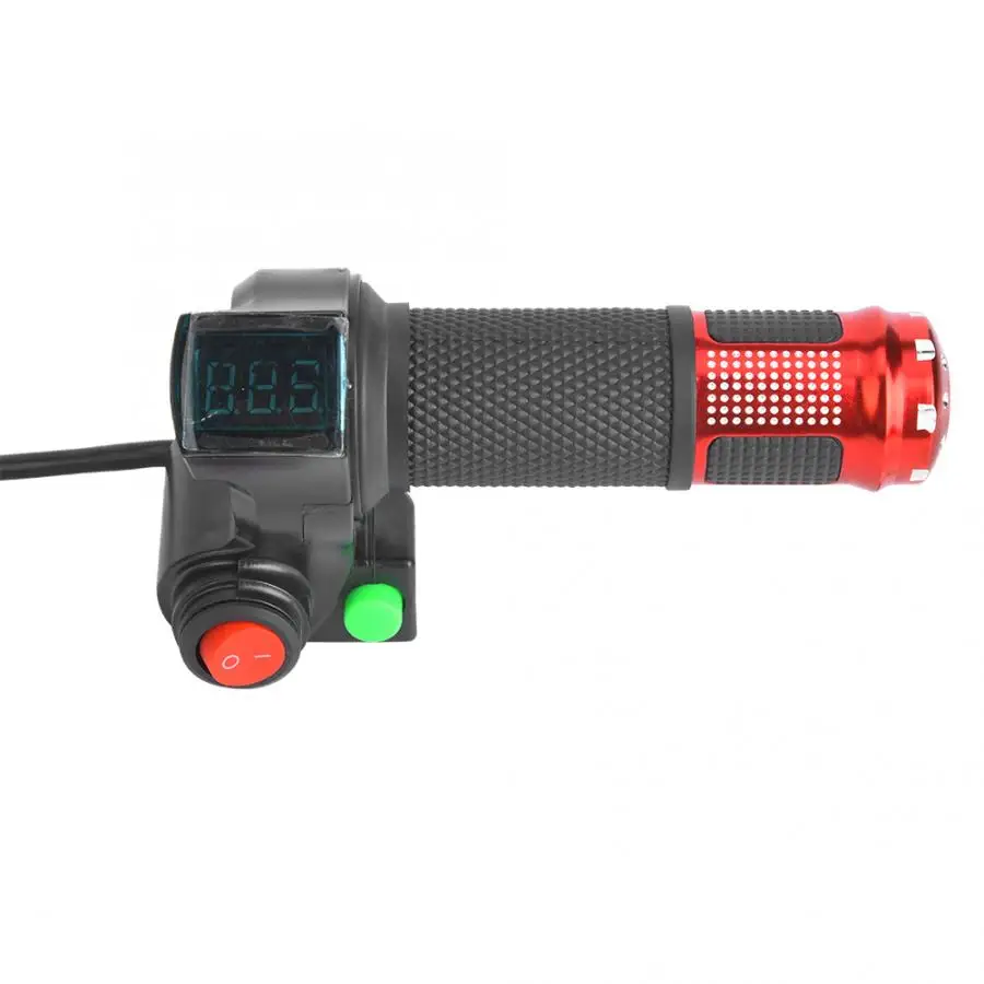 Electric Bike Display Throttle 1 Pair Universal LED Voltage Display for 12-99V Ebike Scooter Bike