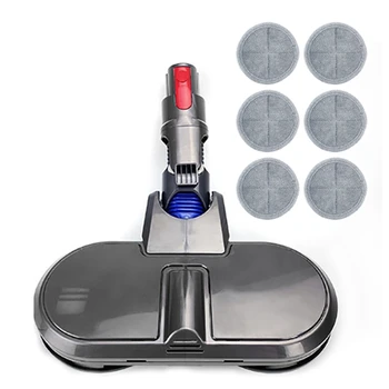 

Vacuum Cleaner Electric Wet Dry Mop Head Replacement for Dyson V7 V8 V10 V11 with 6 Mops Cleaning Cloth