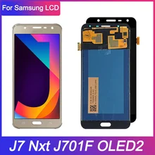 Pantalla LCD OLED2 J7 J701 de 5,5 "para Samsung J7 Nxt, montaje de digitalizador con pantalla táctil para J7 Neo J701, nueva