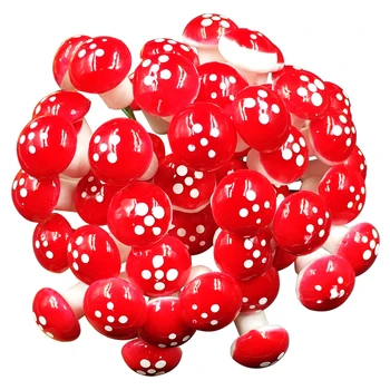 

10/50 Pcs 2cm Mini Artificial Mushroom Foam Plant Miniatures Fairy Garden Moss Terrarium Resin Crafts Decorations Bonsai Decor