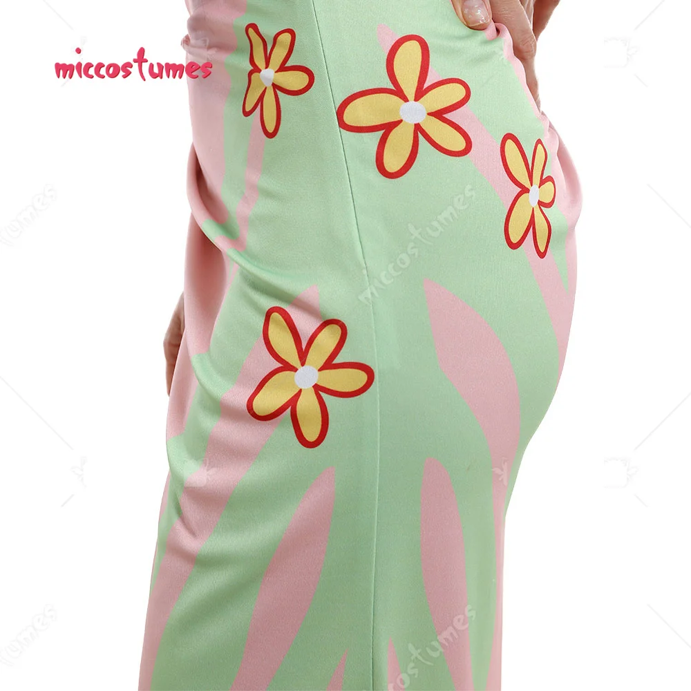 HAIKYUU Women's Cosplay Costume Top and Floral Pattern Wrap Skirt Cosplay Costume Outfit +Tassel Outfits