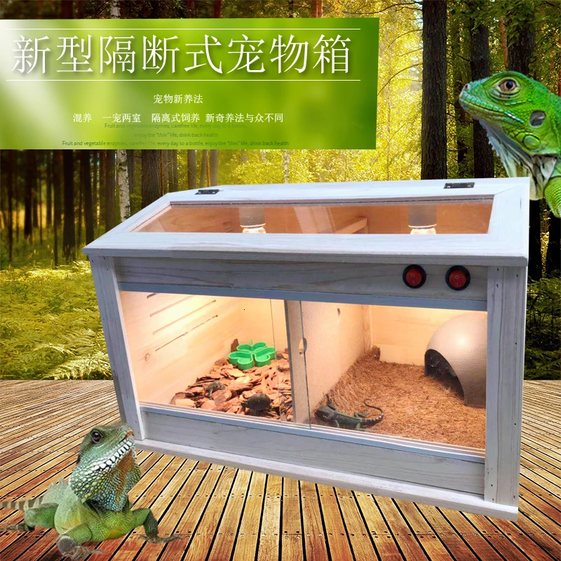 Черепаха, ящерица, паук, ежик и инкубатор для рептилий, pet box, pet box, чтобы отрезать Наклонный skylight