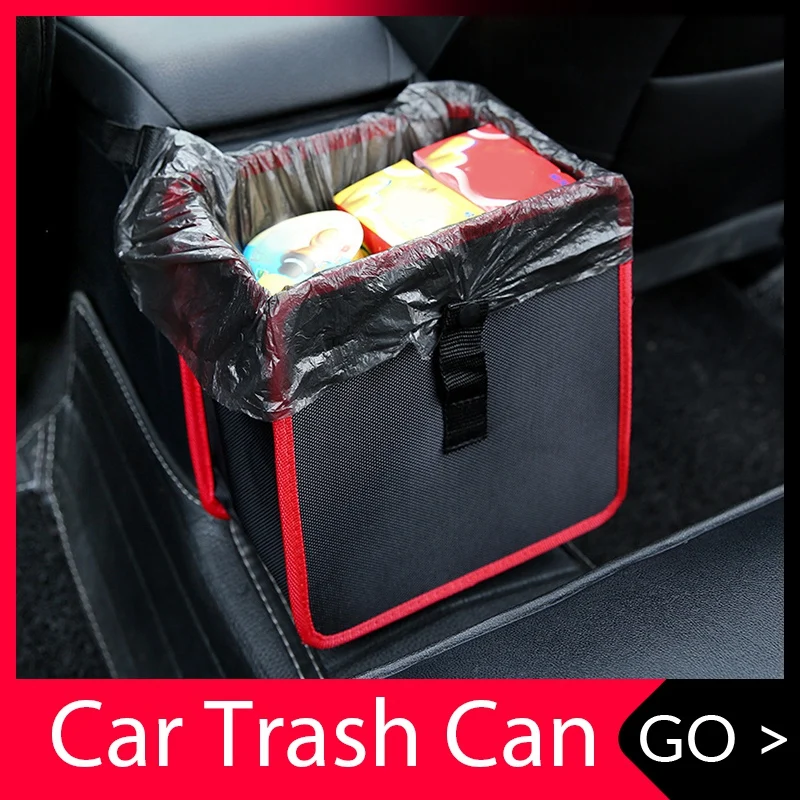 Портативная Автомобильная корзина для мусора висячая корзина для хранения задних сидений сумка органайзер коробка