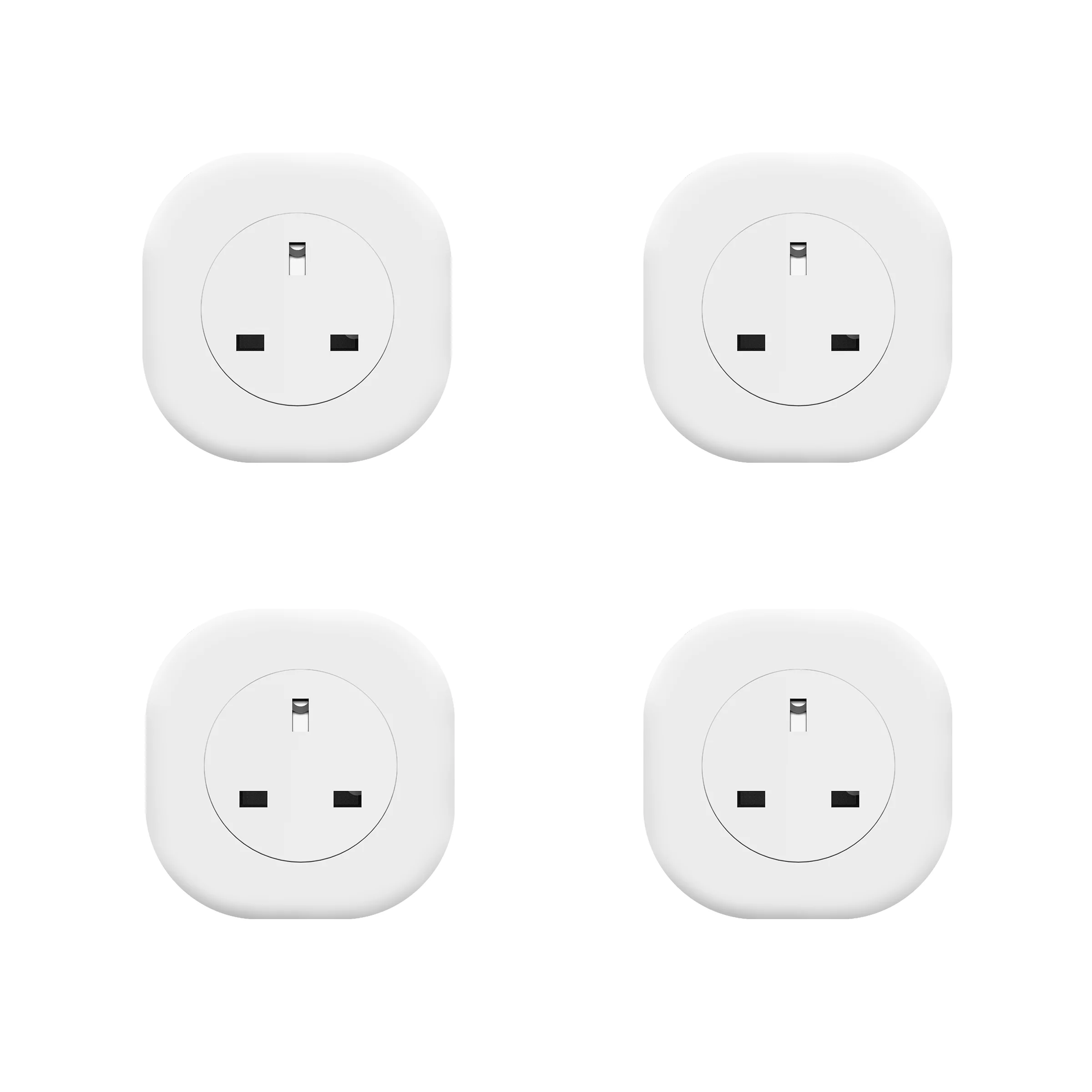 Великобритания Смарт Wi-Fi Разъем 16A с монитором питания смарт-пульт дистанционного управления розетка приложение Tuya синхронизация Голосовая розетка поддержка Alexa Google Home - Цвет: 4 PCS