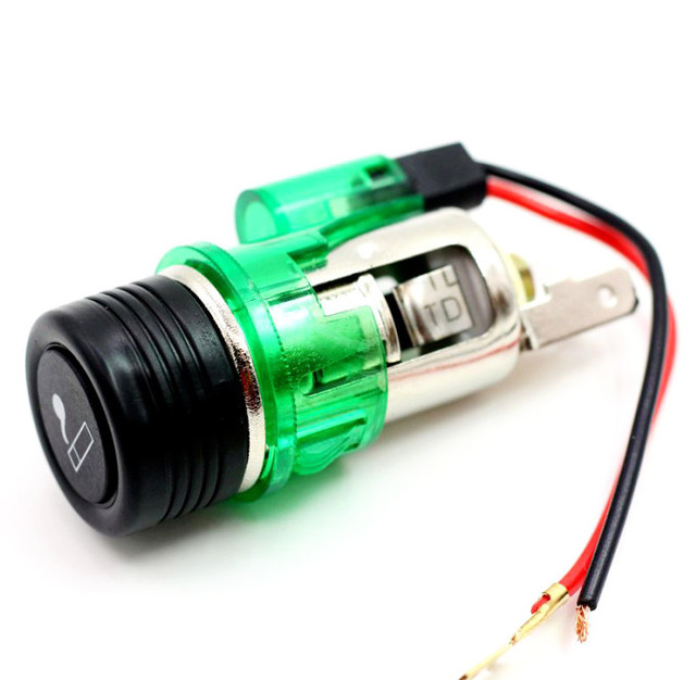 Car Cigarette Lighter in car Outlet Plug Boat Unviersal Power Socket With LED Light 12V 120W free ship