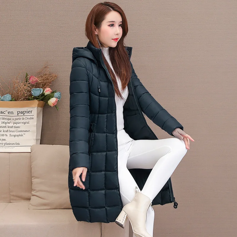 

Cotton-padded Jacket Women's 2019 New Style Korean-style Slimming Large Size Thin Hooded down Feather Cotton-padded Clothes Wome