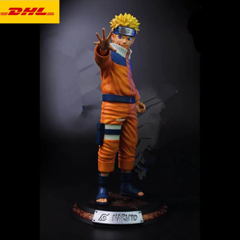 1" Статуя Наруто бюст Uzumaki Наруто 1/4 полноразмерный портрет племя огня Хатаке Какаши GK модель игрушки коробка 40 см Z2535 - Цвет: Оранжевый