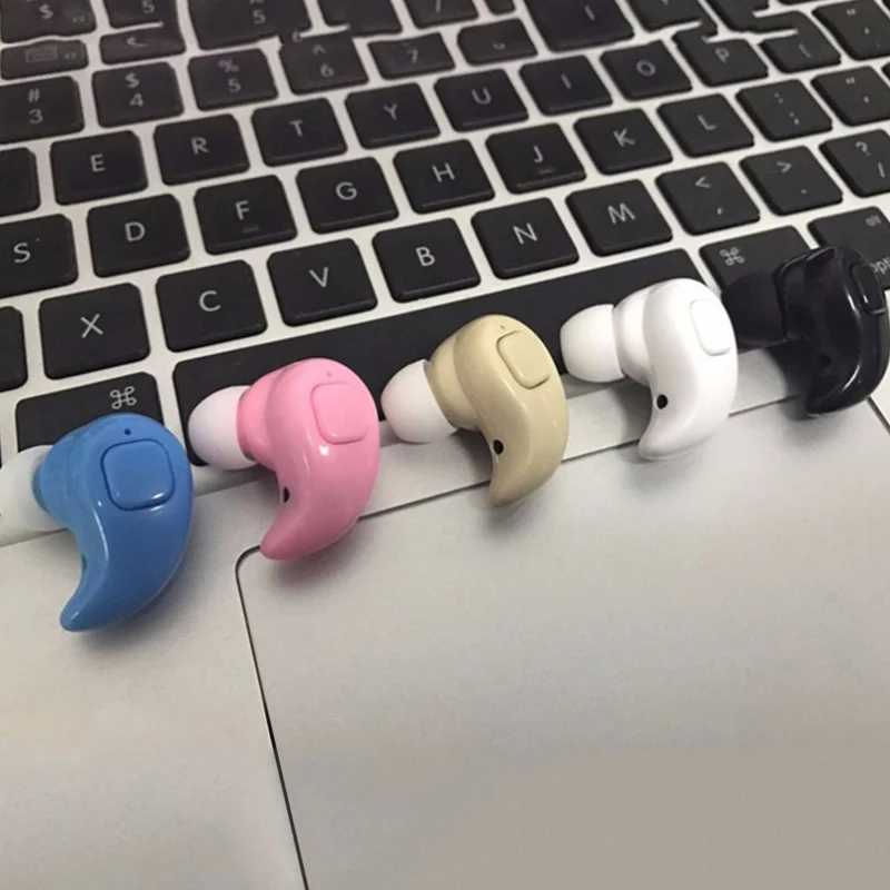 Беспроводные наушники Bluetooth вкладыши с микрофоном мини невидимая Спортивная