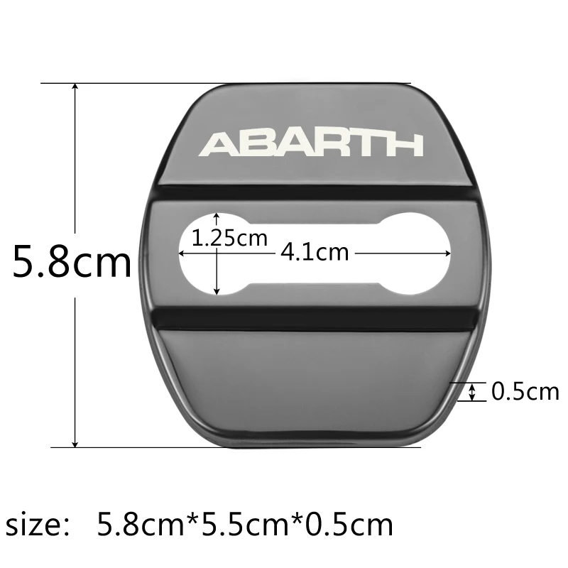 4 шт. авто нержавеющая сталь защита двери замок крышка для Fiat abarth 500 500L 500X Viaggio Ottimo Bravo стайлинга автомобилей