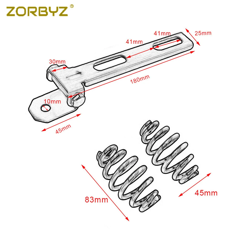 ZORBYZ мотоциклетная черная крокодиловая искусственная кожа соло пружина для