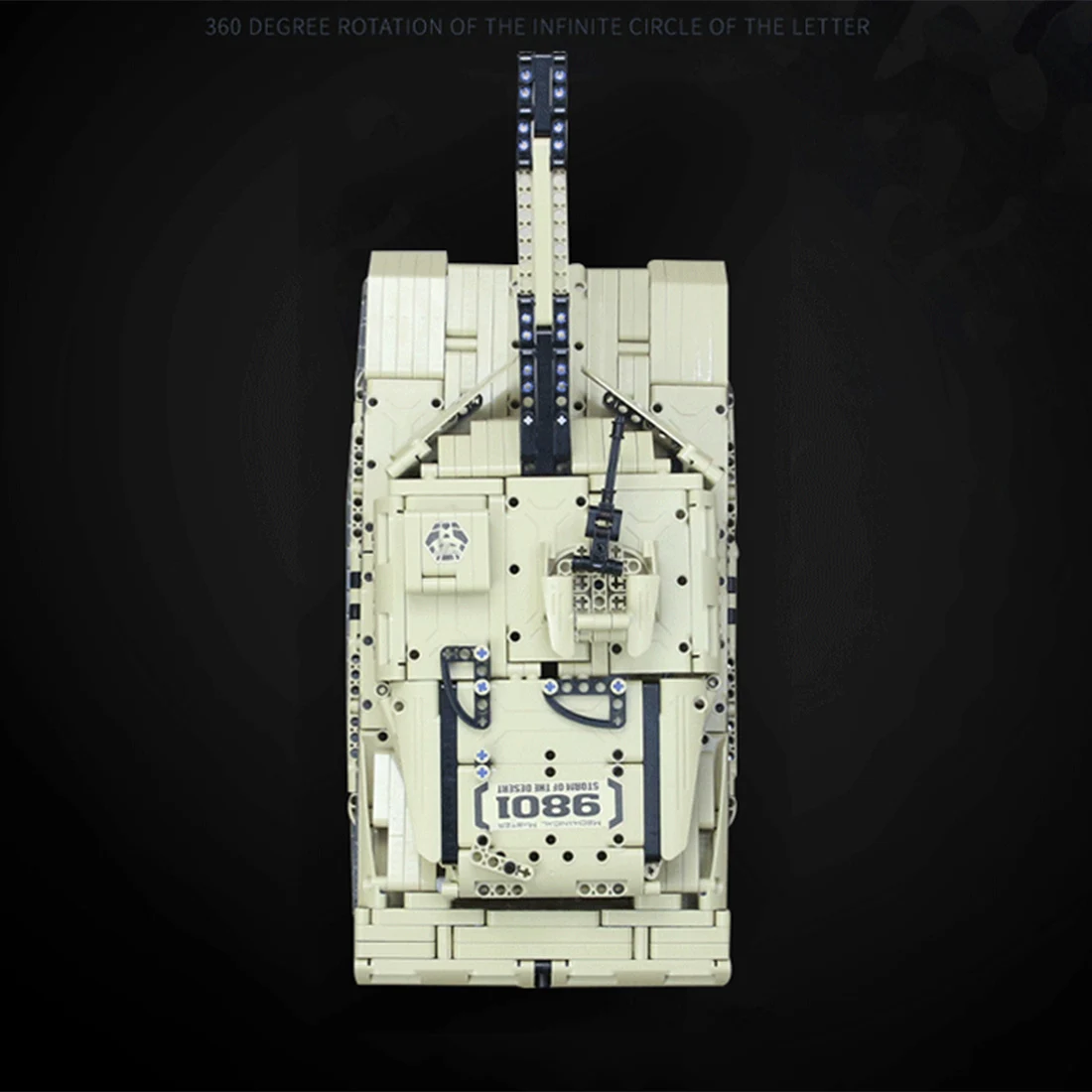 1276 шт. 1:16 DIY rc Танк автомобиль строительный блок маленькие частицы Строительная модель игрушки