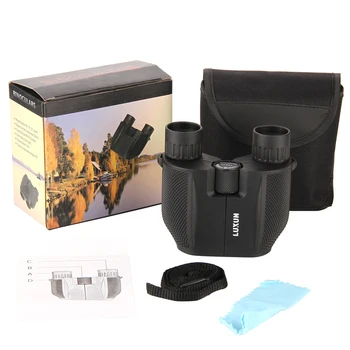 

LUXUN 10X25 HD Telescope Wide Vision All-Optical Double Green Film Waterproof Telescope Tourism Binoculars