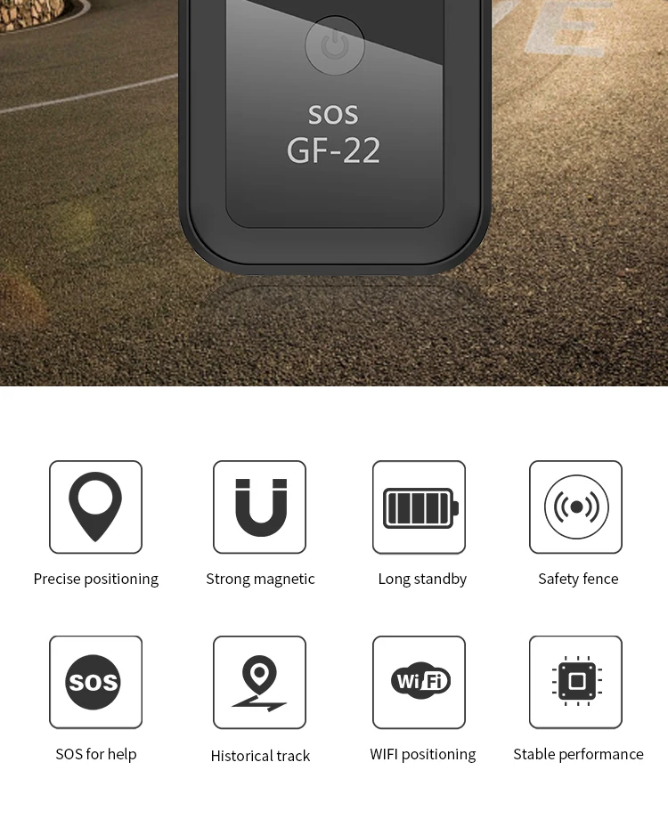 Gf22 remoto escuta forte adsorção magnética sos