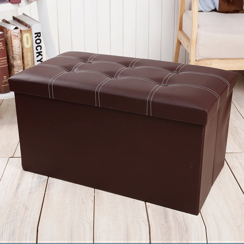 Foldable Storage Ottoman Bench Faux Leather Cushion Sofa Fitting Room Stool Bedroom Furniture Footstool Cabinet Memory Foam Foldable Storage Ottoman Bench Faux Leather Cushion Sofa Fitting Room Stool Bedroom Furniture Footstool Cabinet Memory Foam