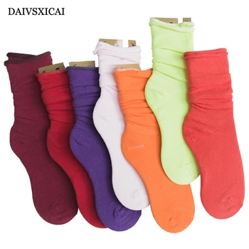 

3Pairs/lot=6Pieces Autumn Winter Socks Fashion Womens Cotton Striped Two-Bar Casual Female Cotton Socks