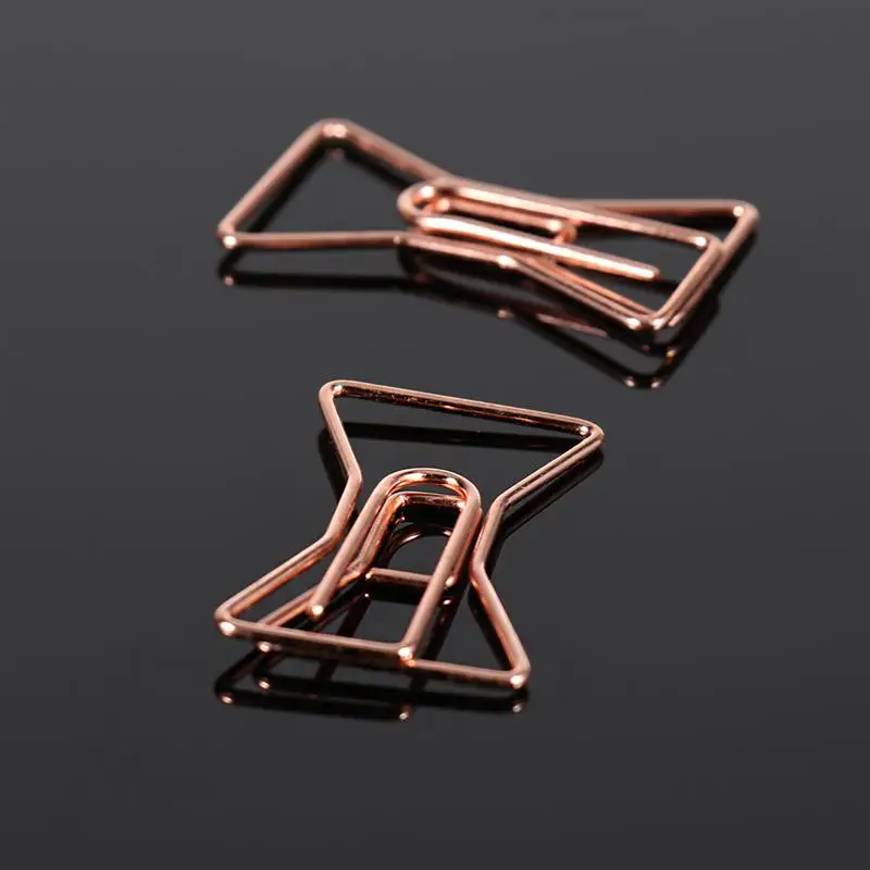 8 шт. металлические зажимы для бумаги из розового золота креативная модная
