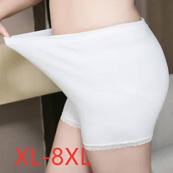 

New summer ladies plus size basic leggings for women large slim elastic tight cotton white lace render pants 4XL 5XL 6XL 7XL 8XL