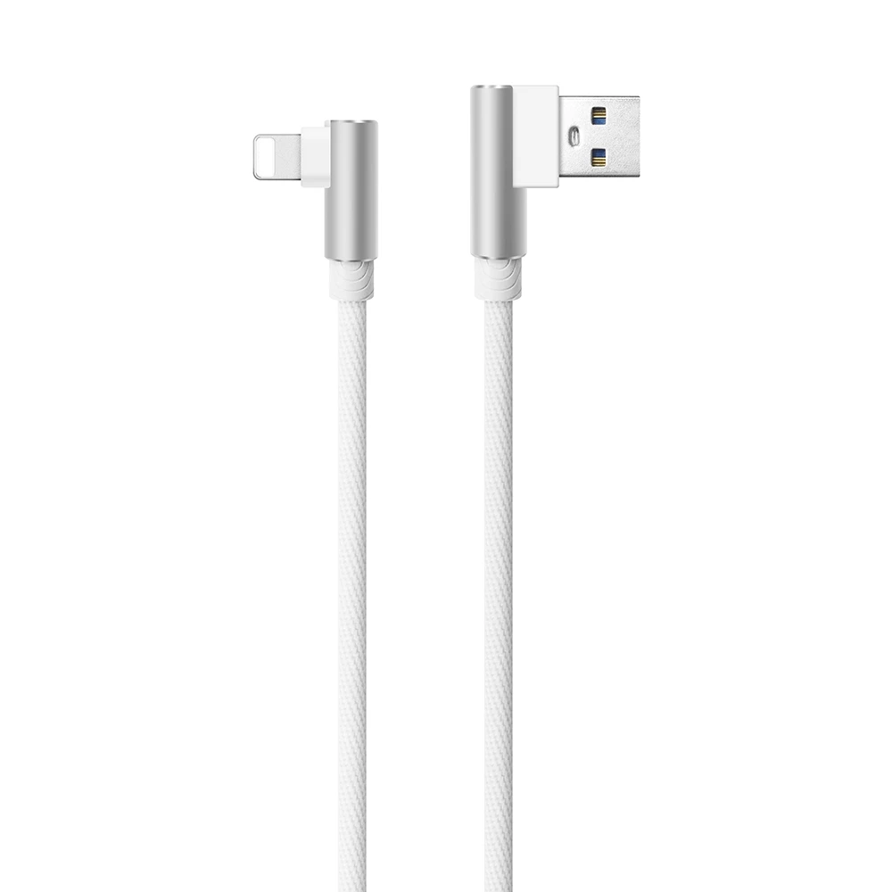 Нейлоновая оплетка 8 Pin L изгиб данных зарядное устройство Usb кабель