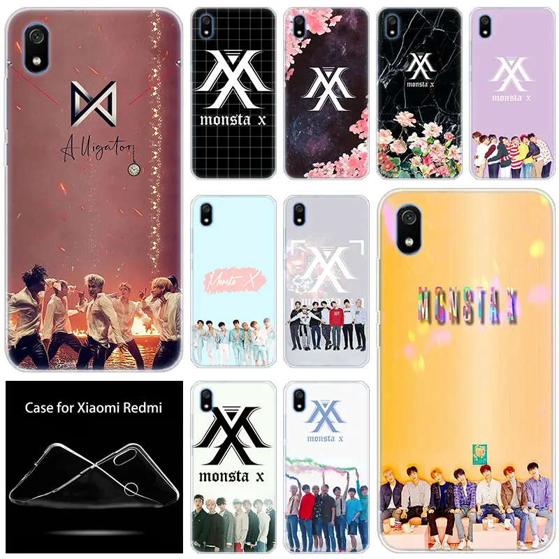 Роскошный популярный Мягкий силиконовый чехол Monsta X KPOP для Xiaomi Redmi 7 7A GO S2 4X 5 5Plus 6 6A