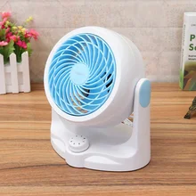 Mini personal desktop fan, small ventilation, air circulation, mute, 360 degree rotation, 3-speed, suitable for home and office