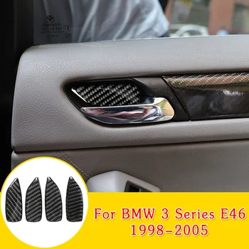 

Trim Door Handle Bowl Sticker Interior Inner Carbon Fiber Black Replacement Parts Accessories