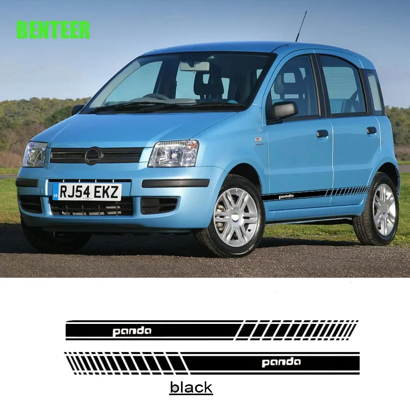 

Автомобильные боковые наклейки для fiat panda, 2 шт.