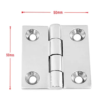 

2 Pieces 2" Door Hinge Square Butt Hinge for Marine Boat Cabinet Cupboard Caravan