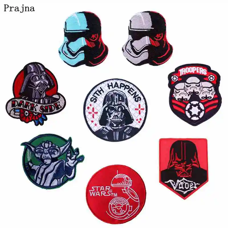 Prajna DIY Звездные войны патч, вышитые патчи для Одежда из железа на нашивках на одежде полосы значки самодельные на аксессуары для футболок