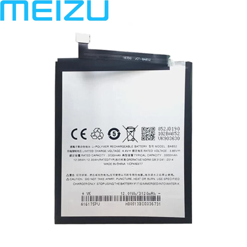 

Meizu 100% Original 3300mAh BA852 Battery For Meizu X8 Mobile Phone Latest Production High Quality Battery+Tracking Number
