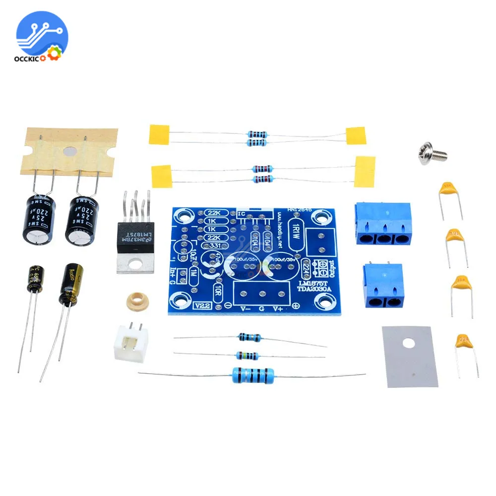 LM1875T плата одноканального усилителя аудио стерео HIFI звуковая плата для Arduino Сделай Сам спикер комплект Preamp