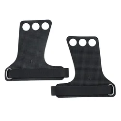 Enhanced Carbon Hand Grip for Weightlifting and Gymnastics with Carry Bag (Black)