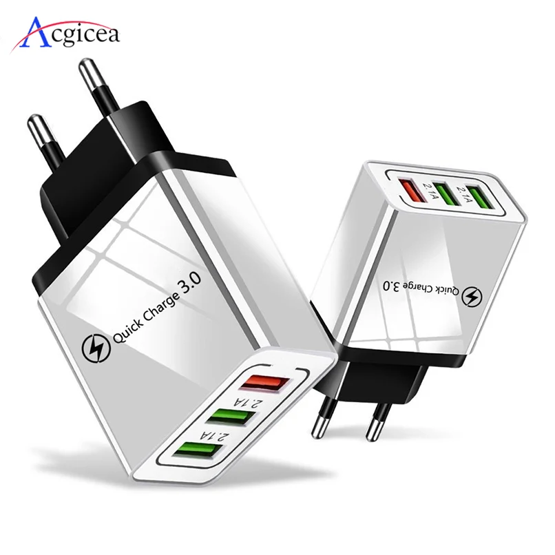 

USB Charger Quick Charge 3.0 for iPhone 11 Pro Max iPad Fast Wall Charger for Huawei Mate 30 Pro Samsung S9 Mobile Phone Charger
