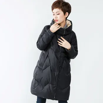 Plumifero largo de invierno para Mujer, chaqueta de pato, abrigo coreano, WF1S2190S KJ4796, 2020