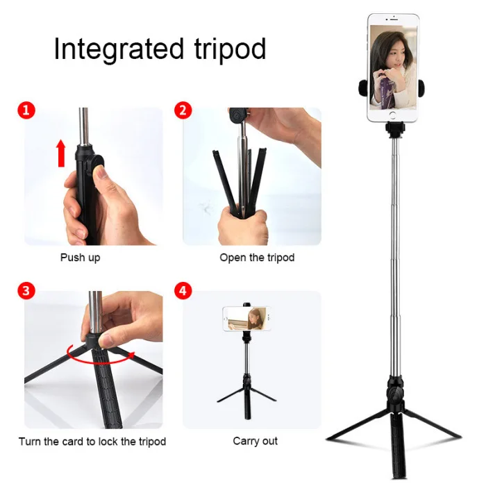 Selfie Tripod Bluetooth Portable Holder Aluminum Alloy Telescopic For Mobile Phone SP99